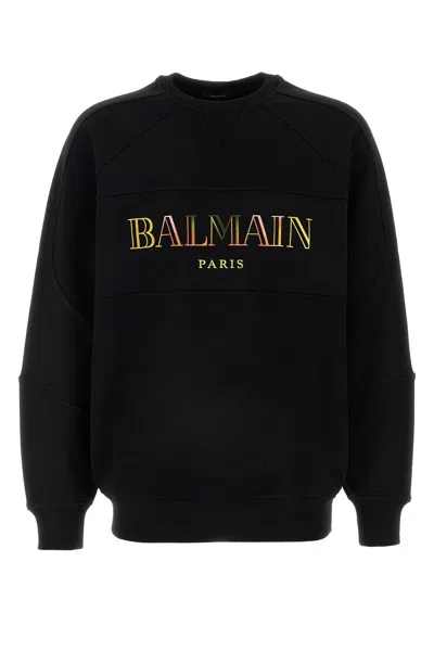 Balmain Vintage Sweatshirt Black In Noirmultico