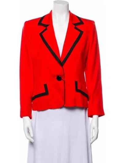 Pre-owned Balmain Vintage Ivoire Blazer In Red