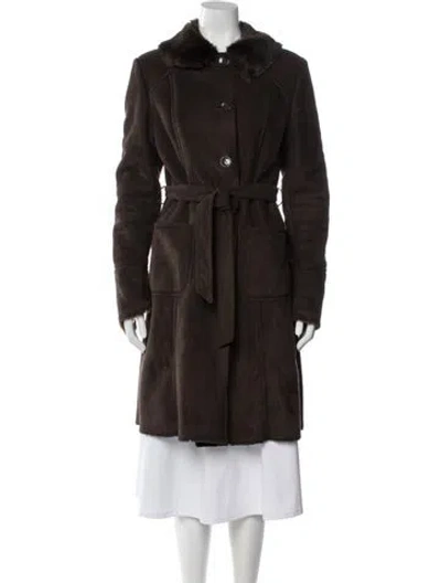 Pre-owned Balmain Vintage Late 1990's - Early 2000's Trench Coat In Brown