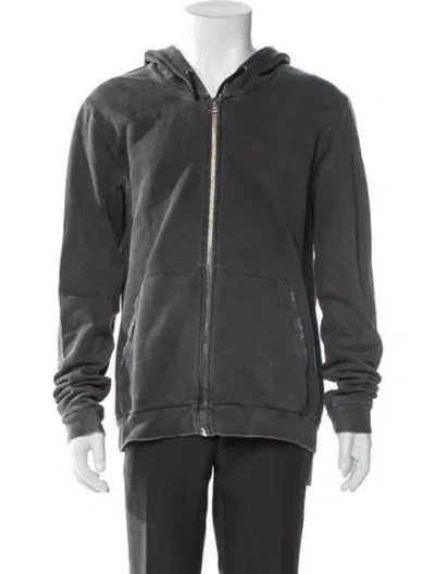 Pre-owned Balmain Vintage Late 2000's - Early 2010's Hoodie In Gray