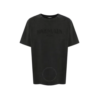 BALMAIN BALMAIN VINTAGE LOGO EMBROIDERED T-SHIRT