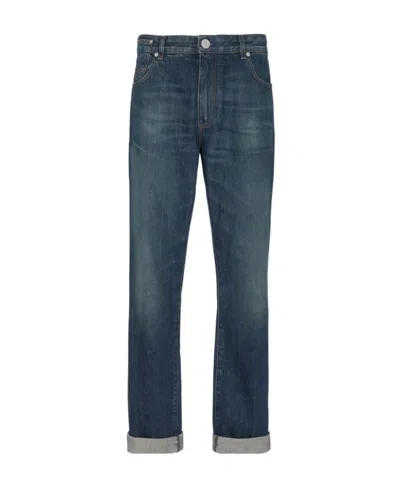 BALMAIN BALMAIN BELT-LOOPED STRAIGHT-LEG JEANS