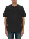 Balmain Vintage Logo T-shirt In Gray
