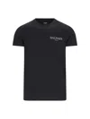 Balmain Men's T-shirt With Logo In Eac Noir Argent