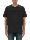 Balmain Vintage Logo T-shirt In Gray