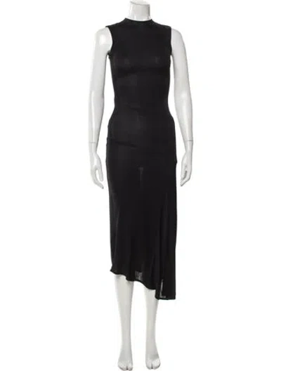 Pre-owned Balmain Vintage Long Dress In Black