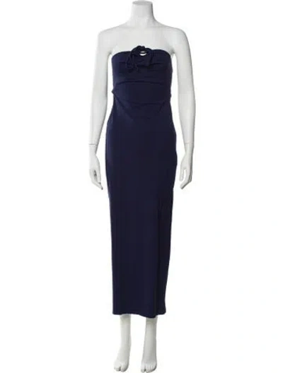 Pre-owned Balmain Vintage Long Dress In Blue