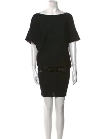 Pre-owned Balmain Vintage Midi Length Dress In Black