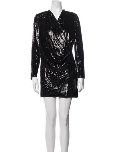 Pre-owned Balmain Vintage Mini Dress In Black