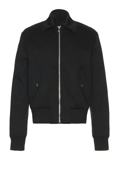 Balmain Logo-embroidered Bomber Jacket In Black