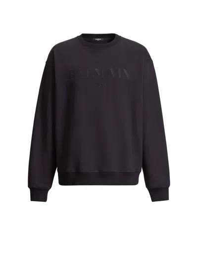 Balmain Vintage Sweatshirt In Black