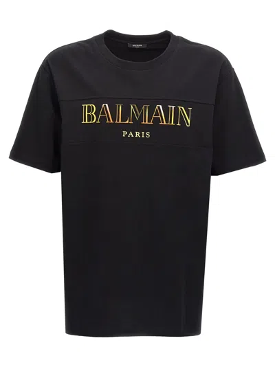 Balmain Vintage T-shirt In Noirmultico