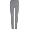 Balmain Grey Cotton Jersey Leggings In Gray