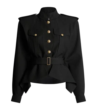 BALMAIN BALMAIN VIRGIN WOOL BELTED JACKET
