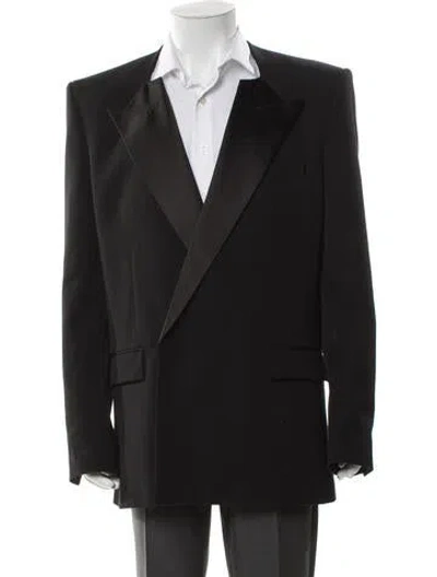 Pre-owned Balmain Virgin Wool Blazer In Black