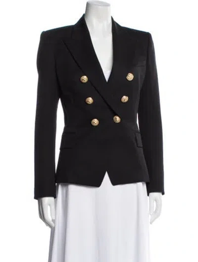 Pre-owned Balmain Virgin Wool Blazer In Gray