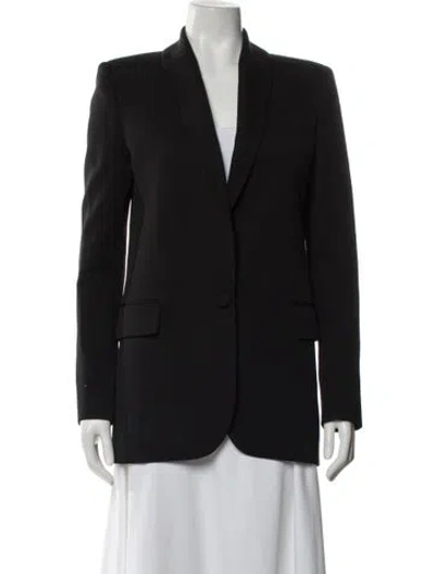Pre-owned Balmain Virgin Wool Blazer In Gray