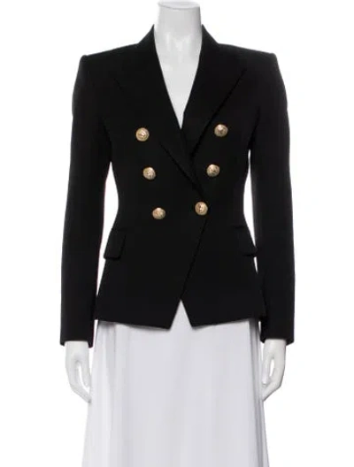 Pre-owned Balmain Virgin Wool Blazer In Gray