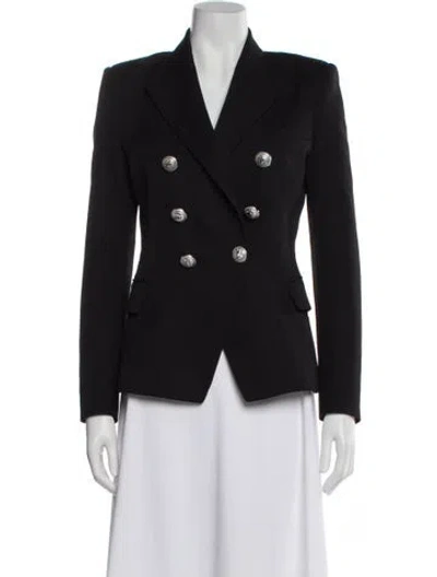 Pre-owned Balmain Virgin Wool Blazer In Grey