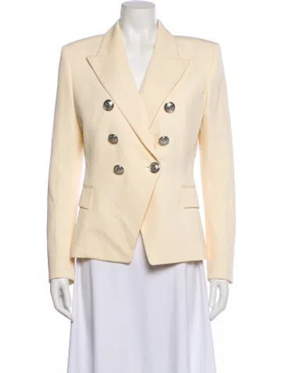 Pre-owned Balmain Virgin Wool Blazer In Neutral