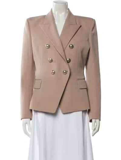 Pre-owned Balmain Virgin Wool Blazer In Neutral
