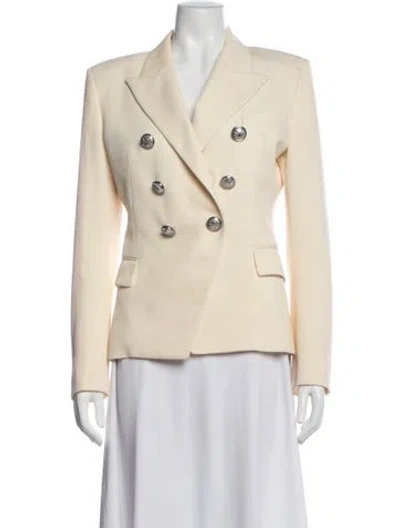 Pre-owned Balmain Virgin Wool Blazer In Neutrals