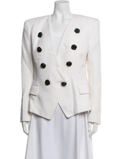 Pre-owned Balmain Virgin Wool Blazer In Neutrals