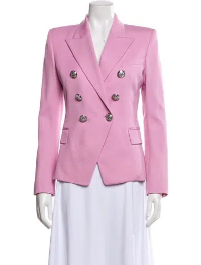 Pre-owned Balmain Virgin Wool Blazer In Pink