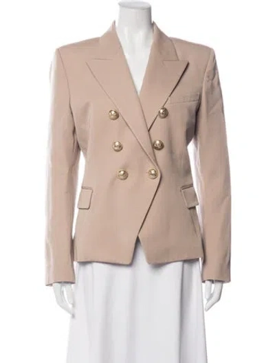 Pre-owned Balmain Virgin Wool Blazer In Pink