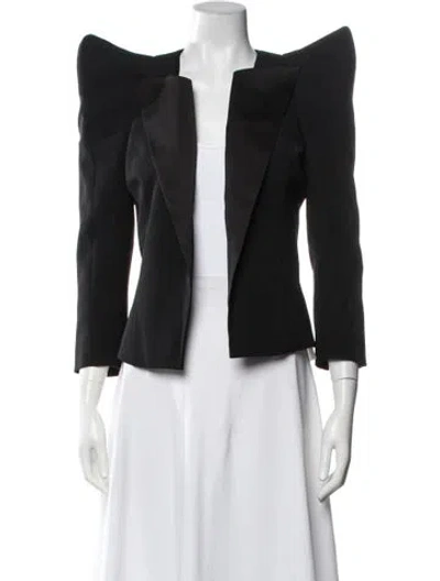 Pre-owned Balmain Virgin Wool Blazer W/ Tags In Black
