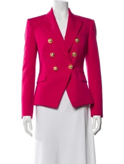 Pre-owned Balmain Virgin Wool Blazer W/ Tags In Red