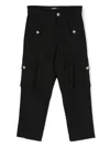 Balmain Virgin-wool Cargo Trousers In Black