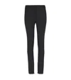 Balmain Virgin Wool Grain De Poudre Trousers In Black