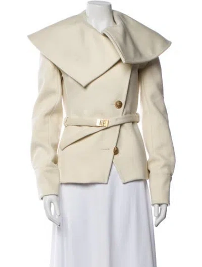 Pre-owned Balmain Virgin Wool Jacket W/ Tags In Neutral