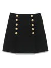Balmain Virgin Wool Skirt In Black