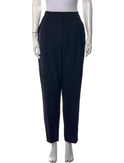 Pre-owned Balmain Virgin Wool Straight Leg Pants W/ Tags In Black