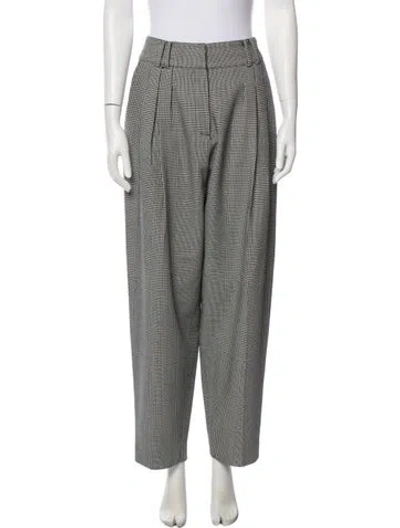 Pre-owned Balmain Virgin Wool Straight Leg Pants In White