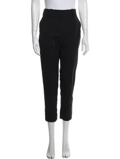 Pre-owned Balmain Virgin Wool Straight Leg Pants In White