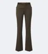 Balmain Virgin Wool Straight Pants In Multi