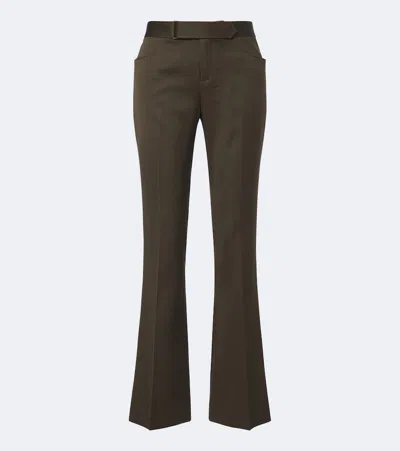 Balmain Virgin Wool Straight Pants In Multi