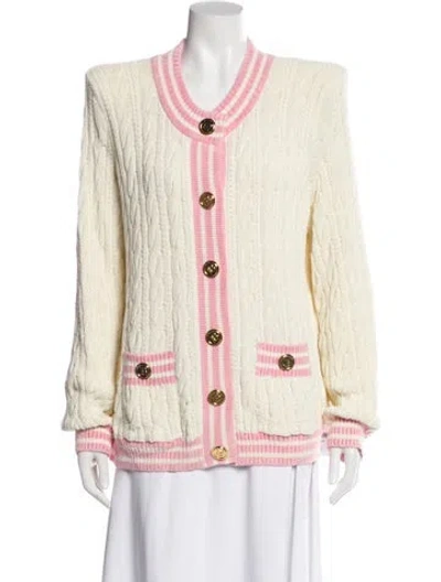 Pre-owned Balmain Virgin Wool Striped Evening Jacket W/ Tags In Neutral