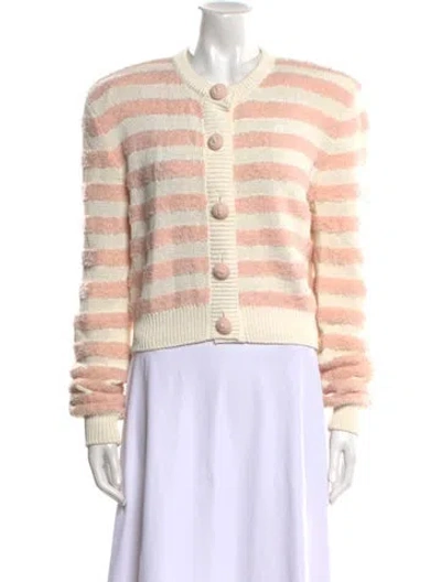 Pre-owned Balmain Virgin Wool Striped Sweater In Multi