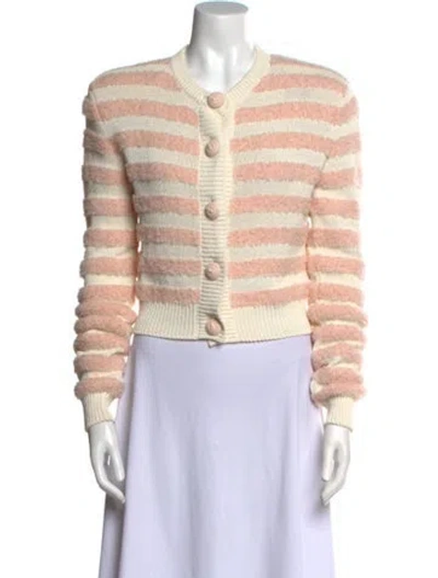 Pre-owned Balmain Virgin Wool Striped Sweater In Multi