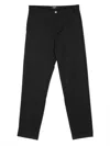 Balmain Virgin-wool Tailored Trousers In Black