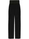 Balmain Virgin-wool Trousers In Schwarz