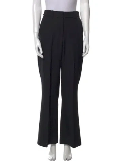 Pre-owned Balmain Virgin Wool Wide Leg Pants In Multi