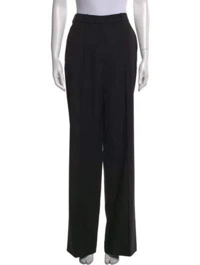 Pre-owned Balmain Virgin Wool Wide Leg Pants In Multi