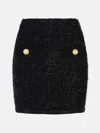 Balmain Viscose Blend Miniskirt In Black