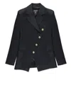 Balmain Viscose Jacket In Black