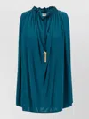 Balmain Solid Color Sleeveless Pullover Top In Blue